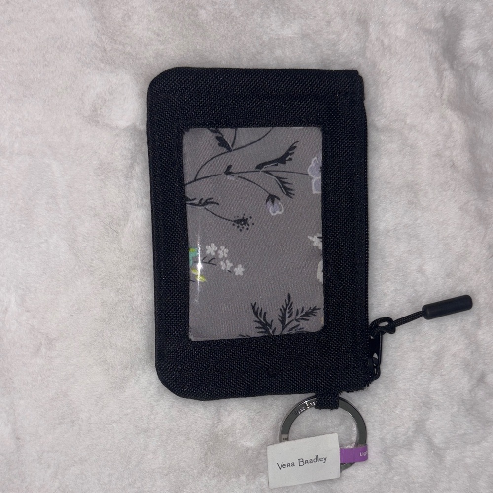 Vera Bradley Black and Gray Floral Card Holder